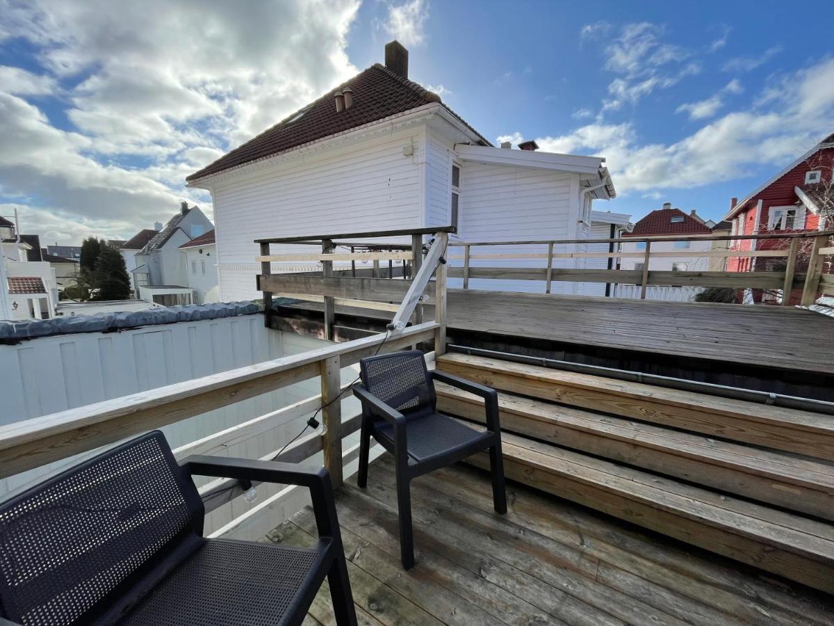 Central Bnb Stavanger At Bertis Ap 9 Generous Rooftop Terrace Eksteriør billede